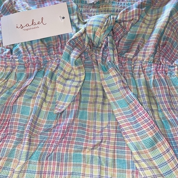 Isabel Maternity Multicolor Plaid Top - Picture 3 of 3